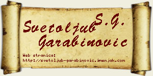 Svetoljub Garabinović vizit kartica